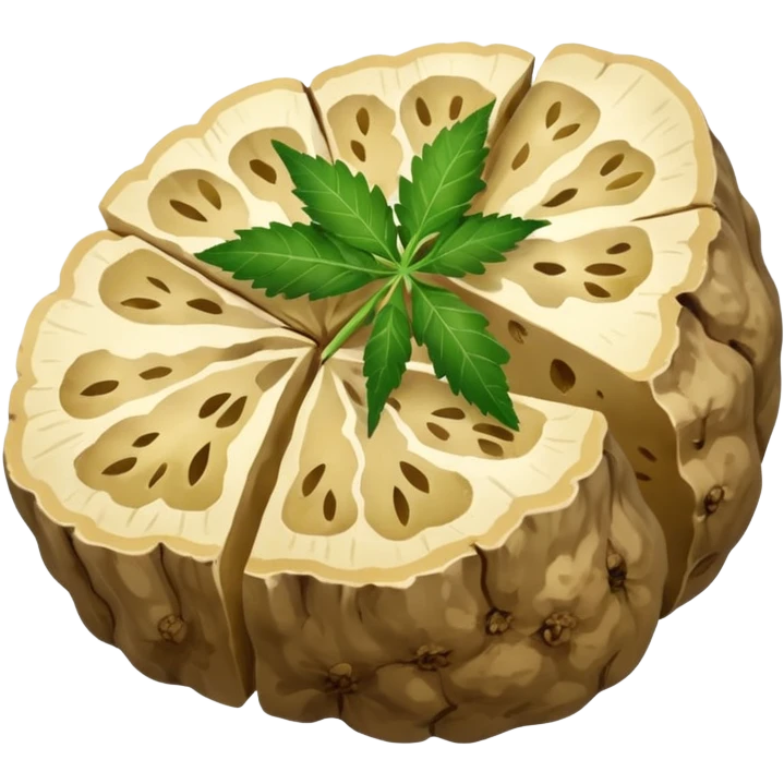 slices of white truffle with weed emoji