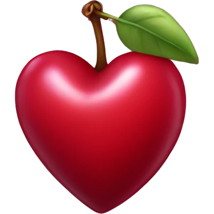 Cherry heart emoji