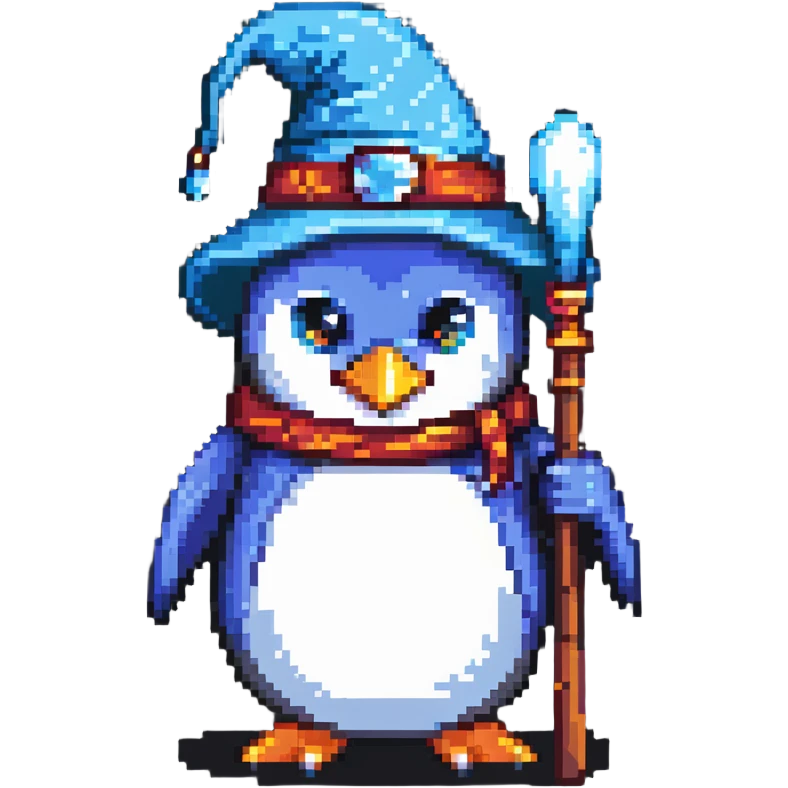 penguin wizard emoji