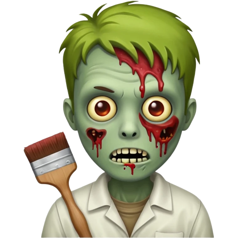 painter zombie  emoji