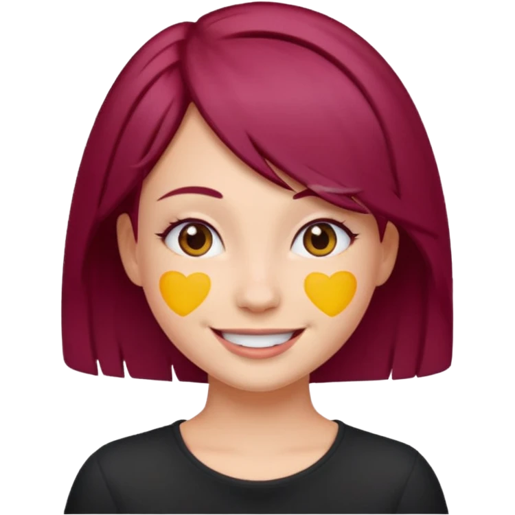 Maroon hair girl emojis emoji