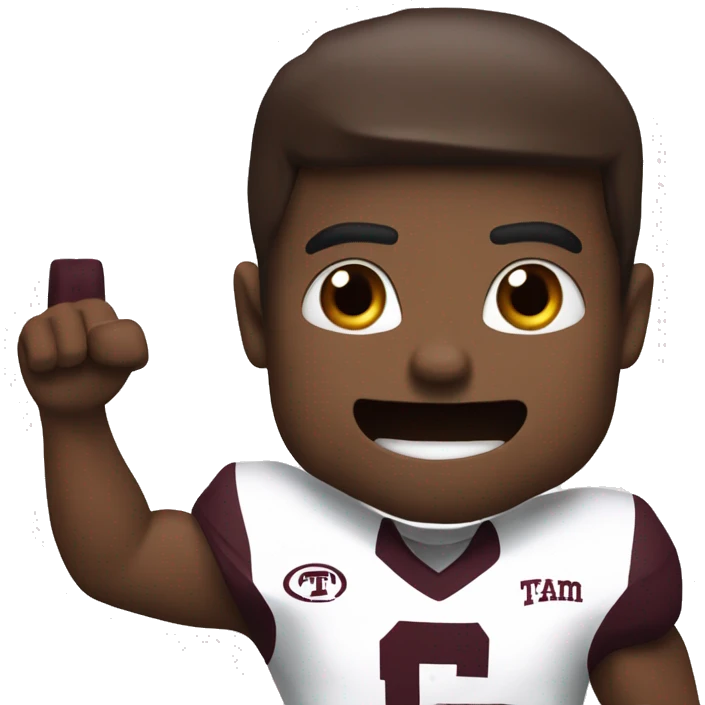Texas A&M beating University of Texas football emoji