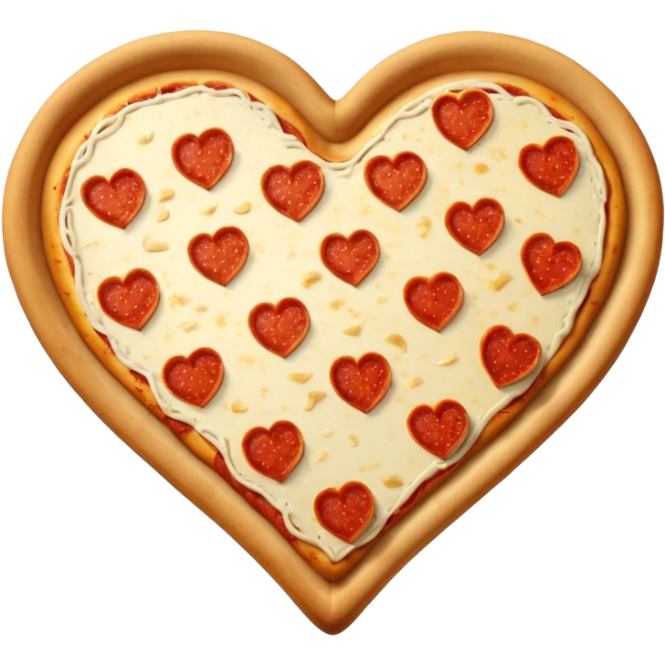 Heart shaped pizza  emoji