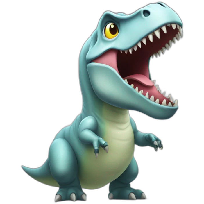 Ghost t-Rex emoji