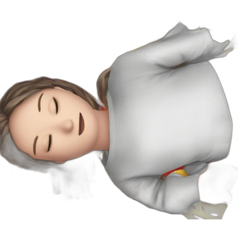 peaceful dreaming beauty portrait emoji