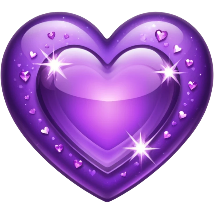 Sparkles Purple Heart  emoji