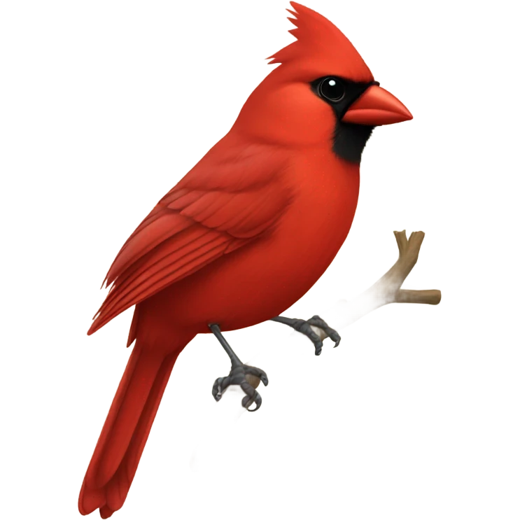 Red cardinal emoji