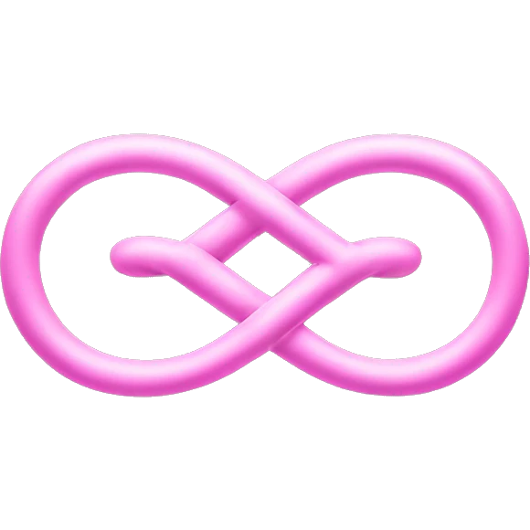 Infinity female sign pink emoji