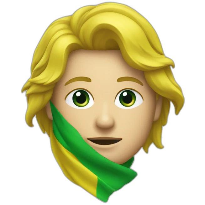 Drapeau bleu vert jaune comme celui du rif emoji
