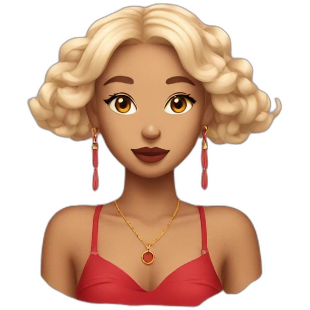 Doja cat red emoji