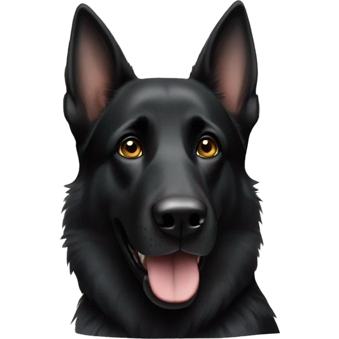black german shepherd  emoji