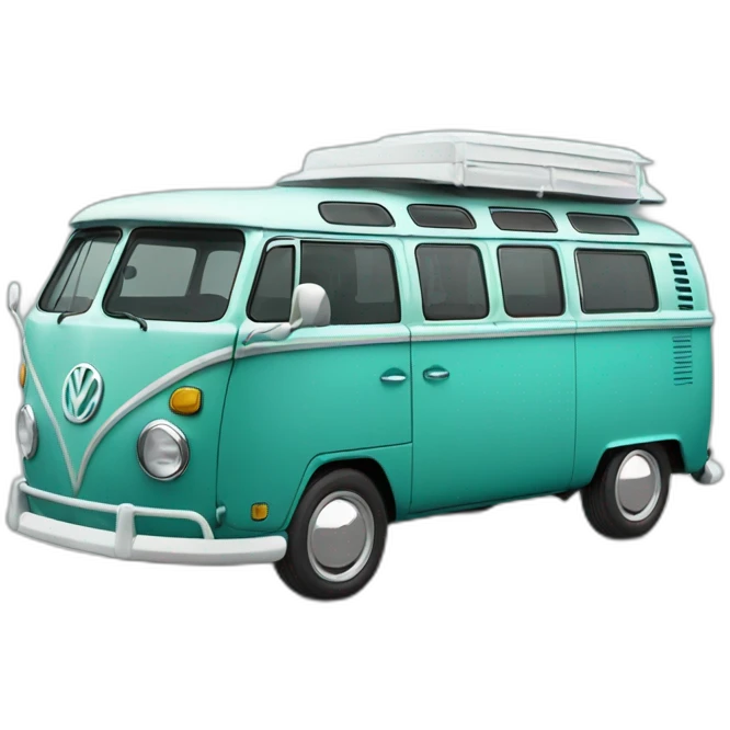 turquoise volkswagen bulli emoji