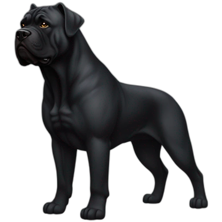 bodybuilder-black-cane-corso emoji