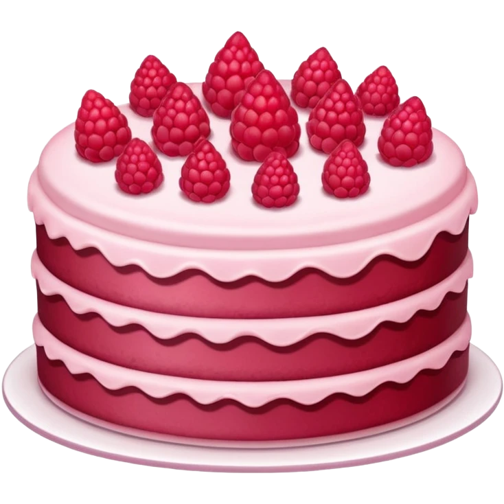 raspberry cake emoji
