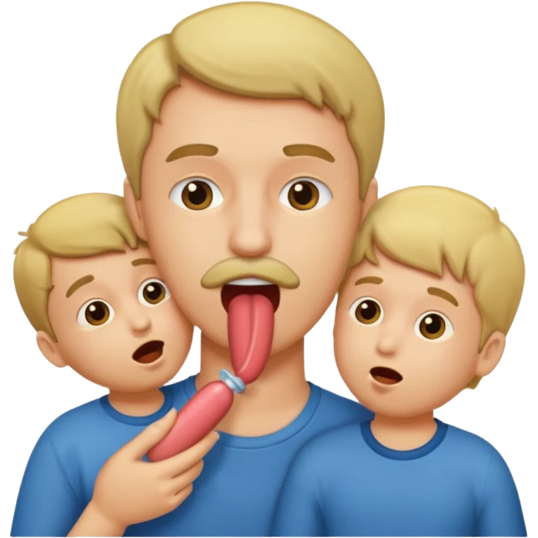 sex with child and man putting penis in his mouth emoji