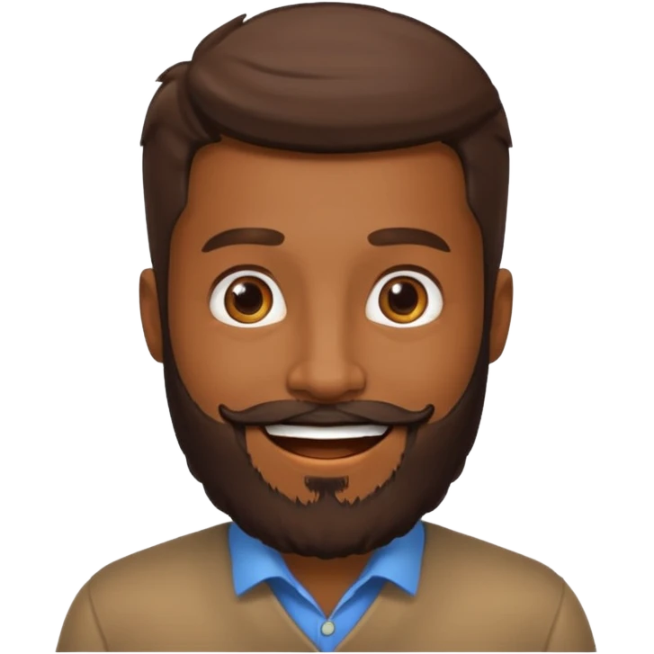 only beard emoji