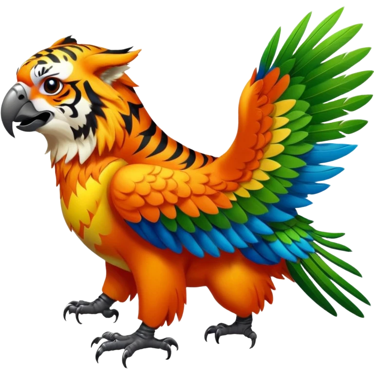 Parrot Hawk tiger ￼ emoji