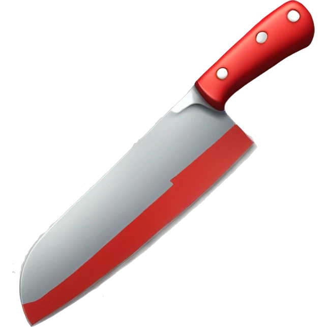 kitchen knife red paint emoji