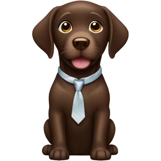 Chocolate lab puppy dancing a jazz show tune  emoji