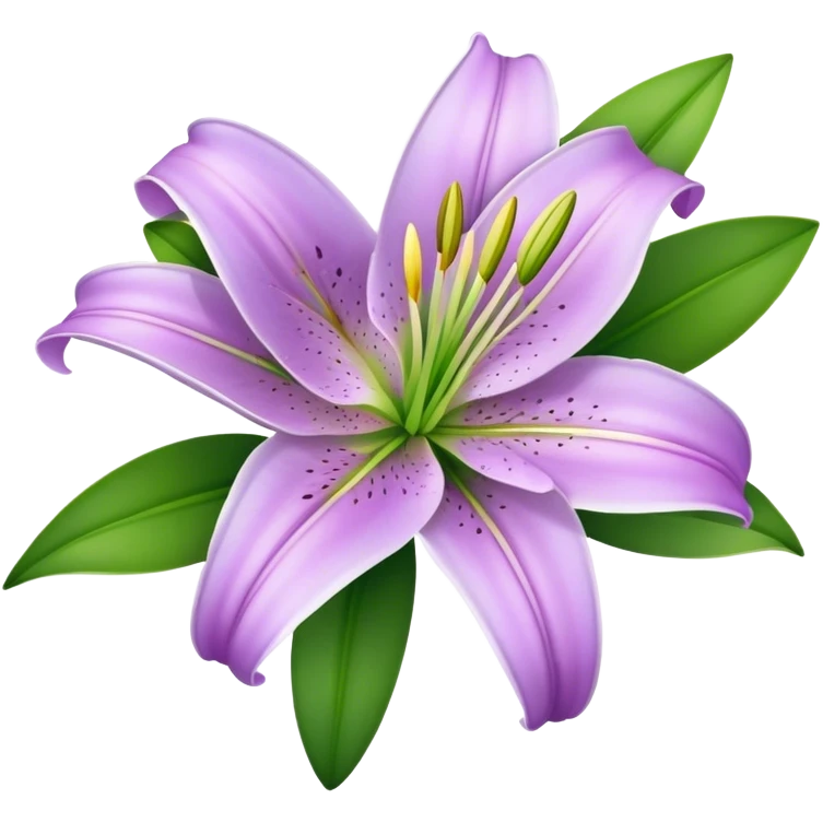 single Light Purple Lily, straight stem emoji