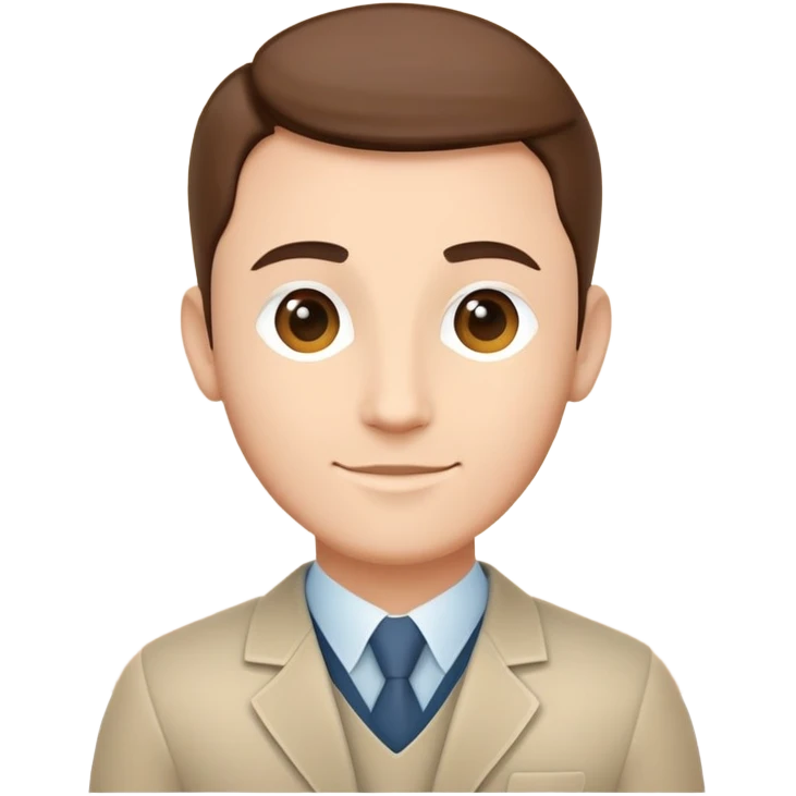 Design a minimalistic, friendly avatar icon representing Theirry, an AI therapist. The icon should feel calm, professional, and emotionally supportive—like a gentle, approachable guide. Use soft shapes, neutral or calming tones, and avoid overly robotic or cartoonish features. No sharp lines or expressions—just a warm, composed face that evokes trust, care, and emotional presence.

Make it abstract or human-inspired, but keep it simple, elegant, and web-friendly. emoji