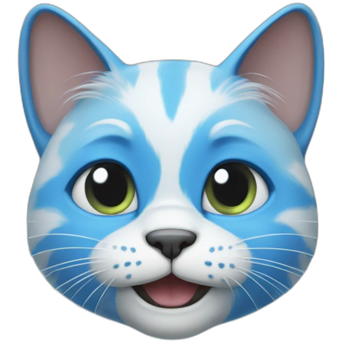 Blue Smurf cat emoji