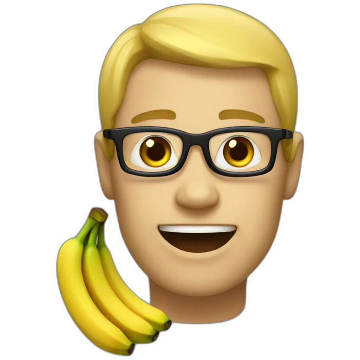 Homme banane emoji