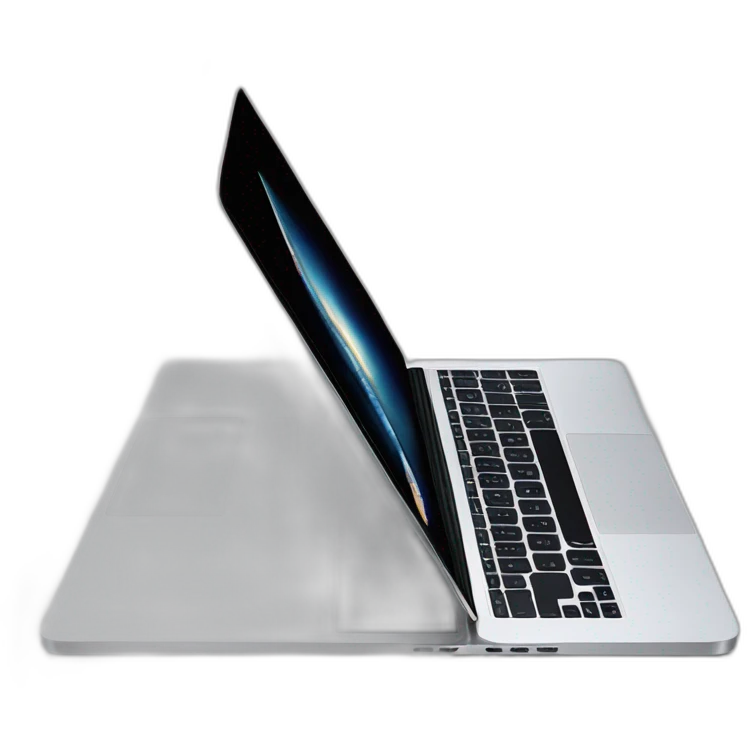 macbook pro side profile open full emoji