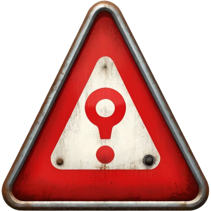 Make a red danger sign emoji