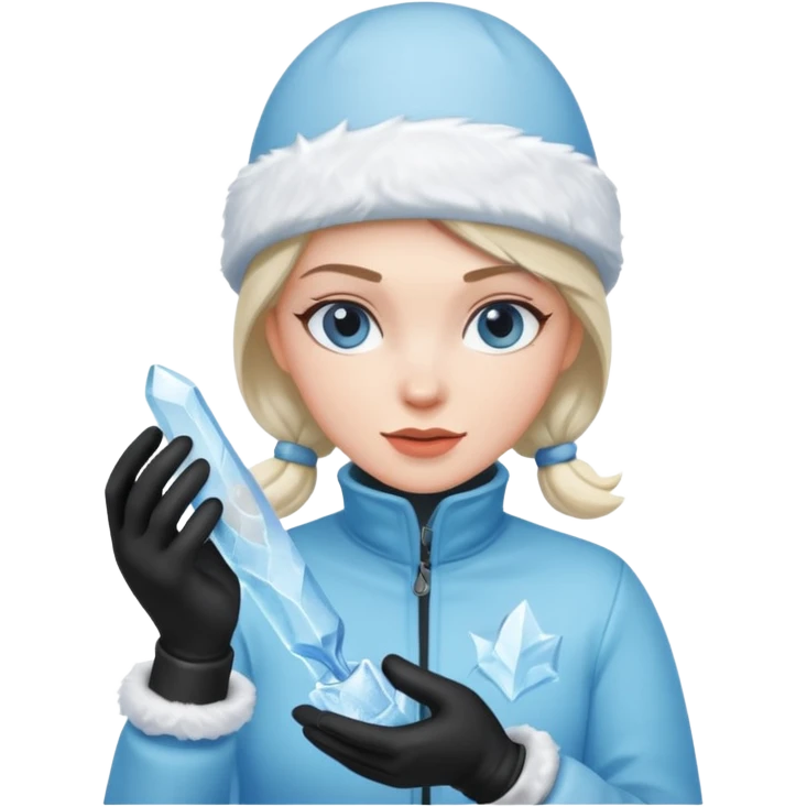 Ice Sculptor woman emoji