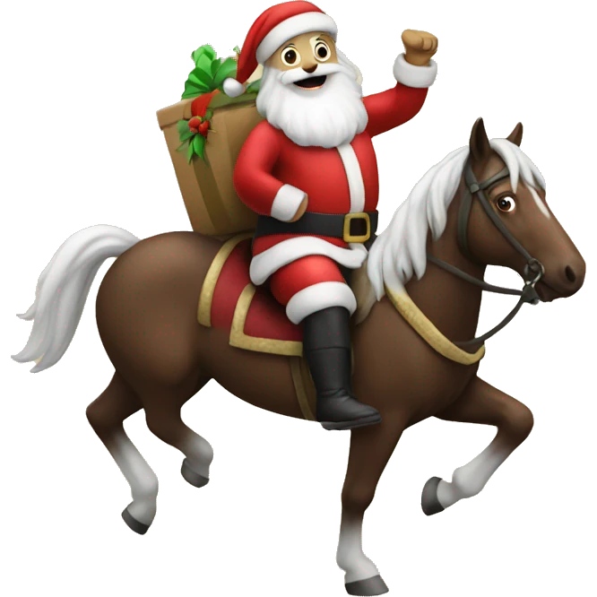 Santa on a horse emoji