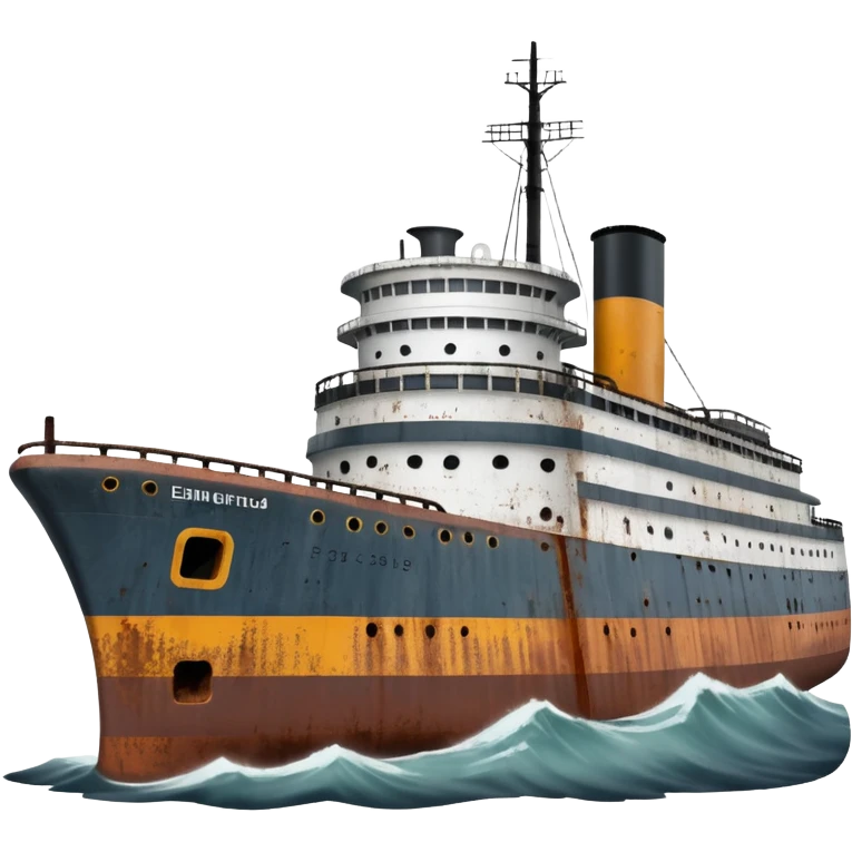 the Edmund Fitzgerald ship side view emoji