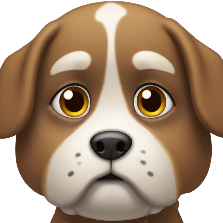 Small chunky brow dog emoji