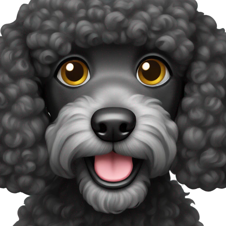 black poodle emoji