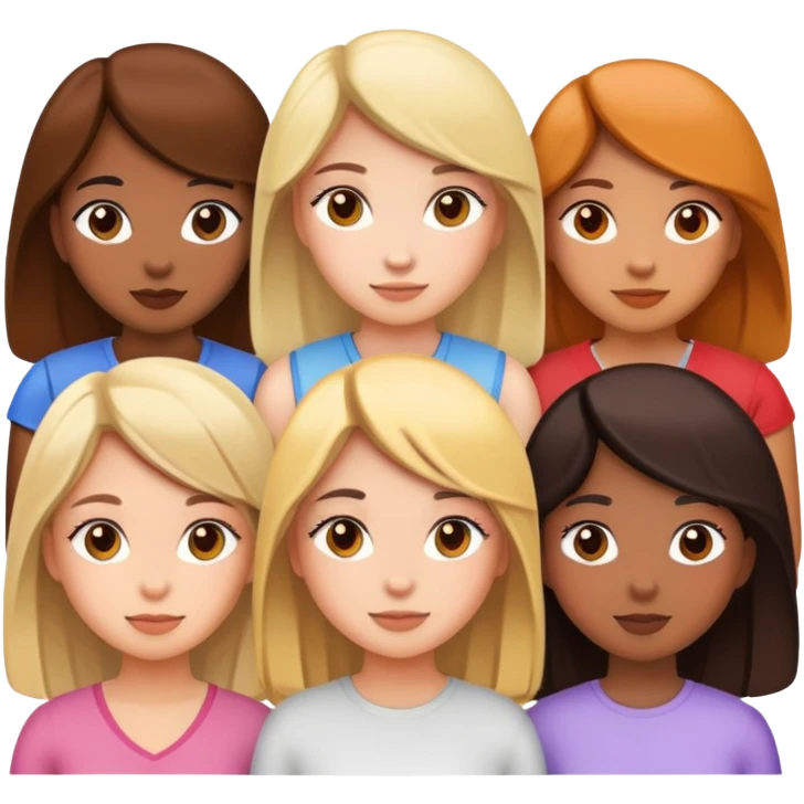 6 girls emoji