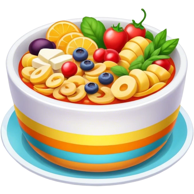 Colorful food dish  emoji