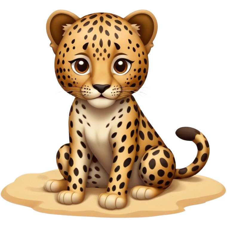 Turkish Leopard on the beach  emoji