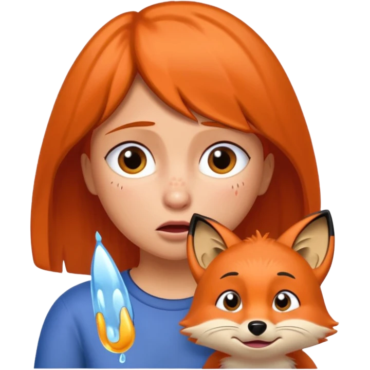 Make Dora and Swiper the fox crying emoji