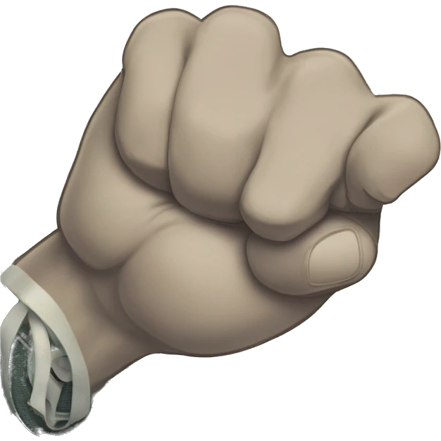 Take the following two images and combine them.. I want a fist holding notes but I want the notes to look like money styled as if it where a currency from the other image (the blue circle ying yang symbol)
 emoji