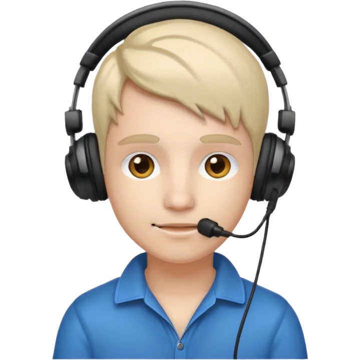 streamer wearing headphones emoji
