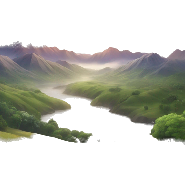 A beautiful landscape with a Beautiful sky emoji
