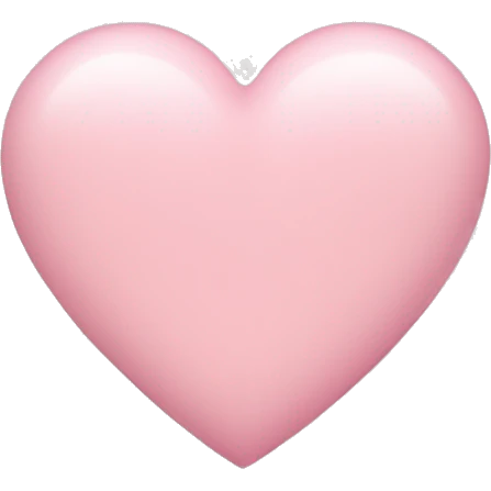 Light pink heart emoji