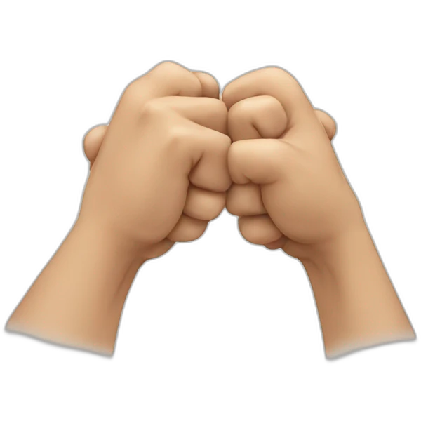 two hands cracking knuckles emoji