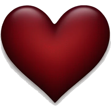 Dark red heart emoji