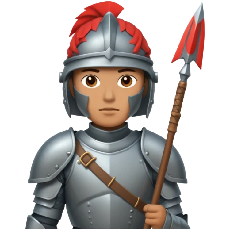Guard – Armored soldier with spear or halberd emoji
