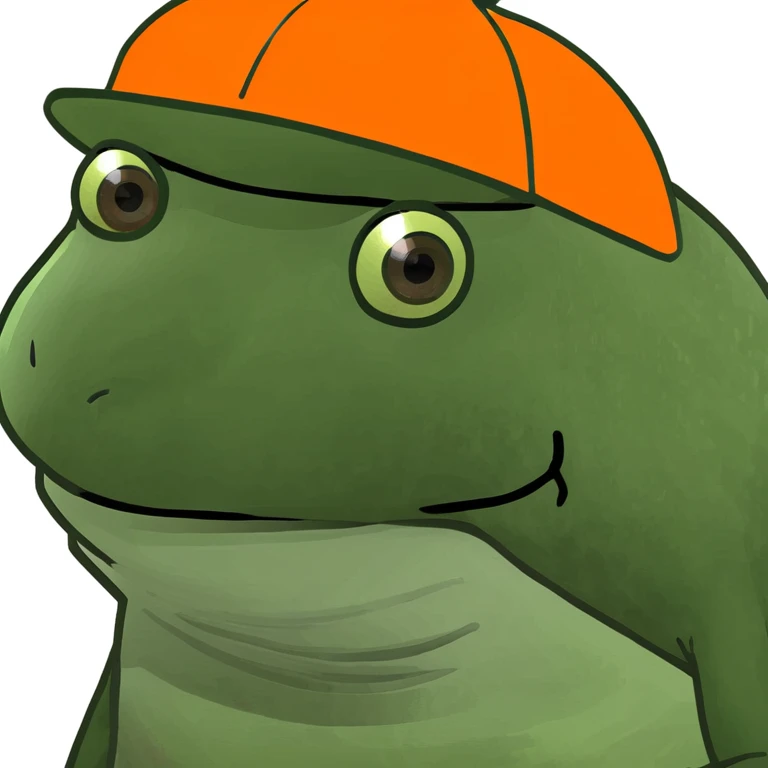 bufo with orange cap emoji