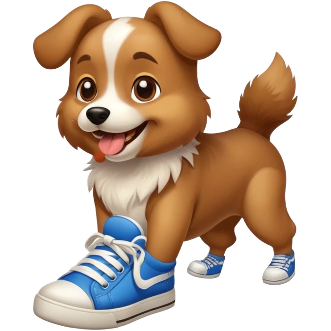 Perro con tenis  emoji