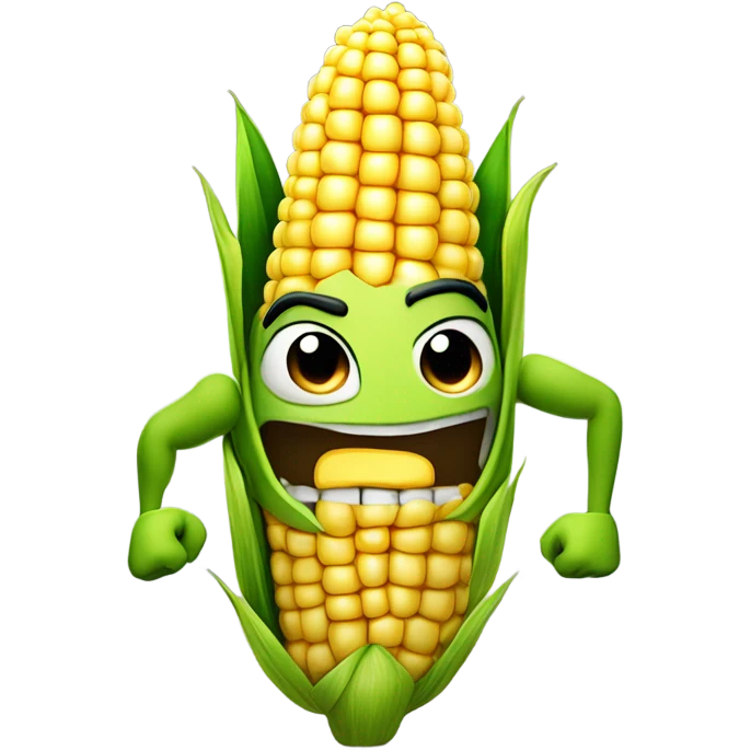 Angry corn emoji