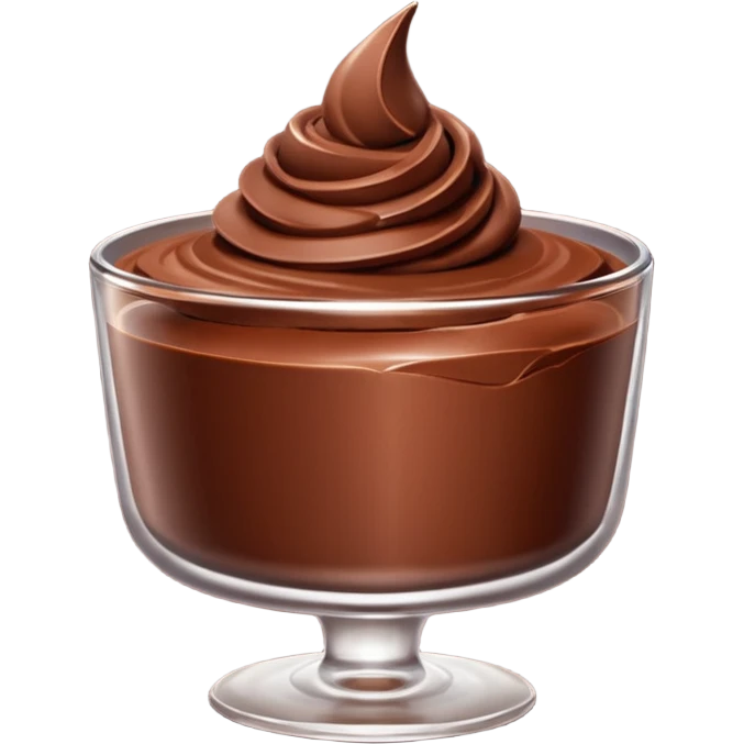 Chocolate mousse emoji