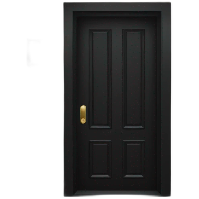 Black door emoji